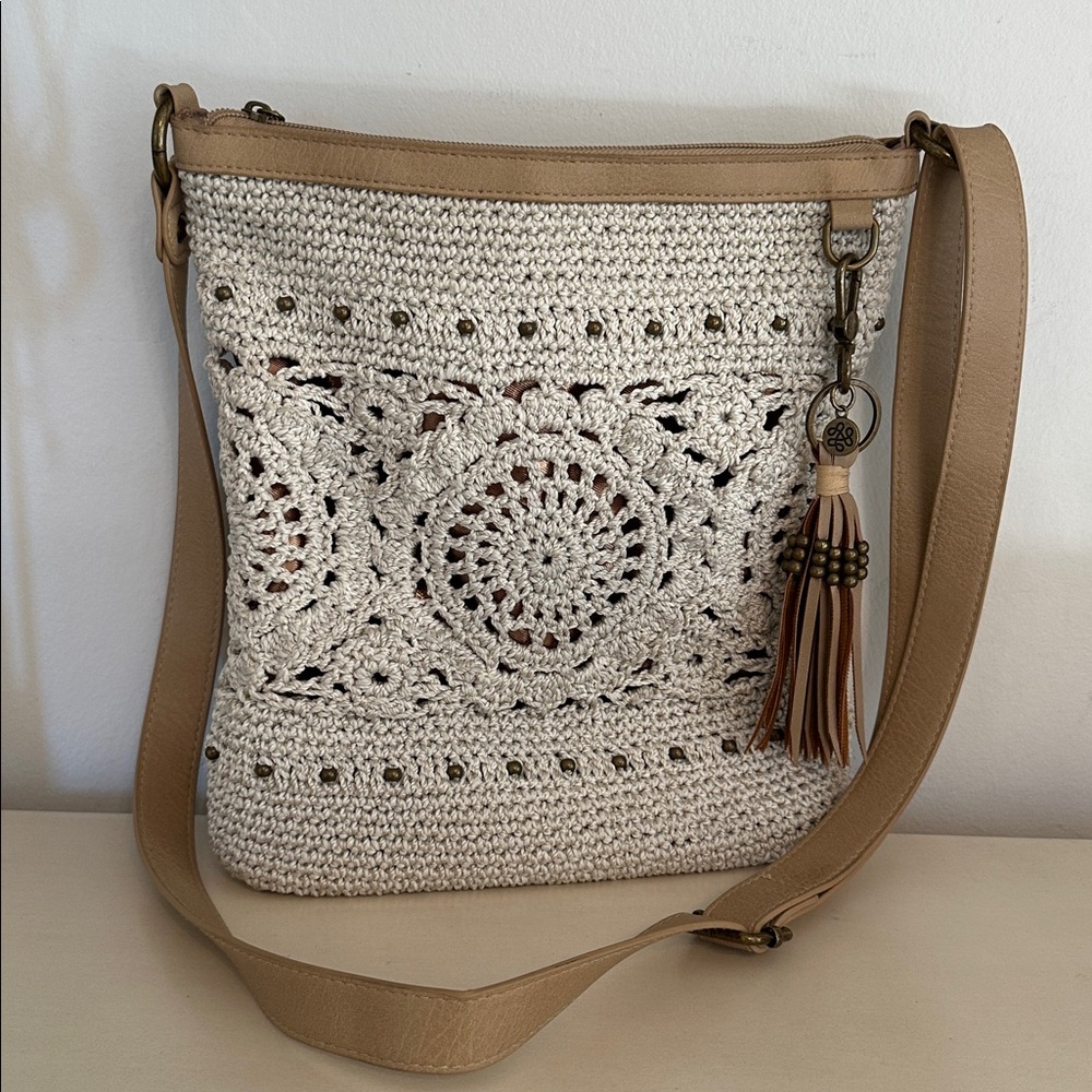 THE SAK Cream Crochet Crossbody Bag - Picture 9 of 12